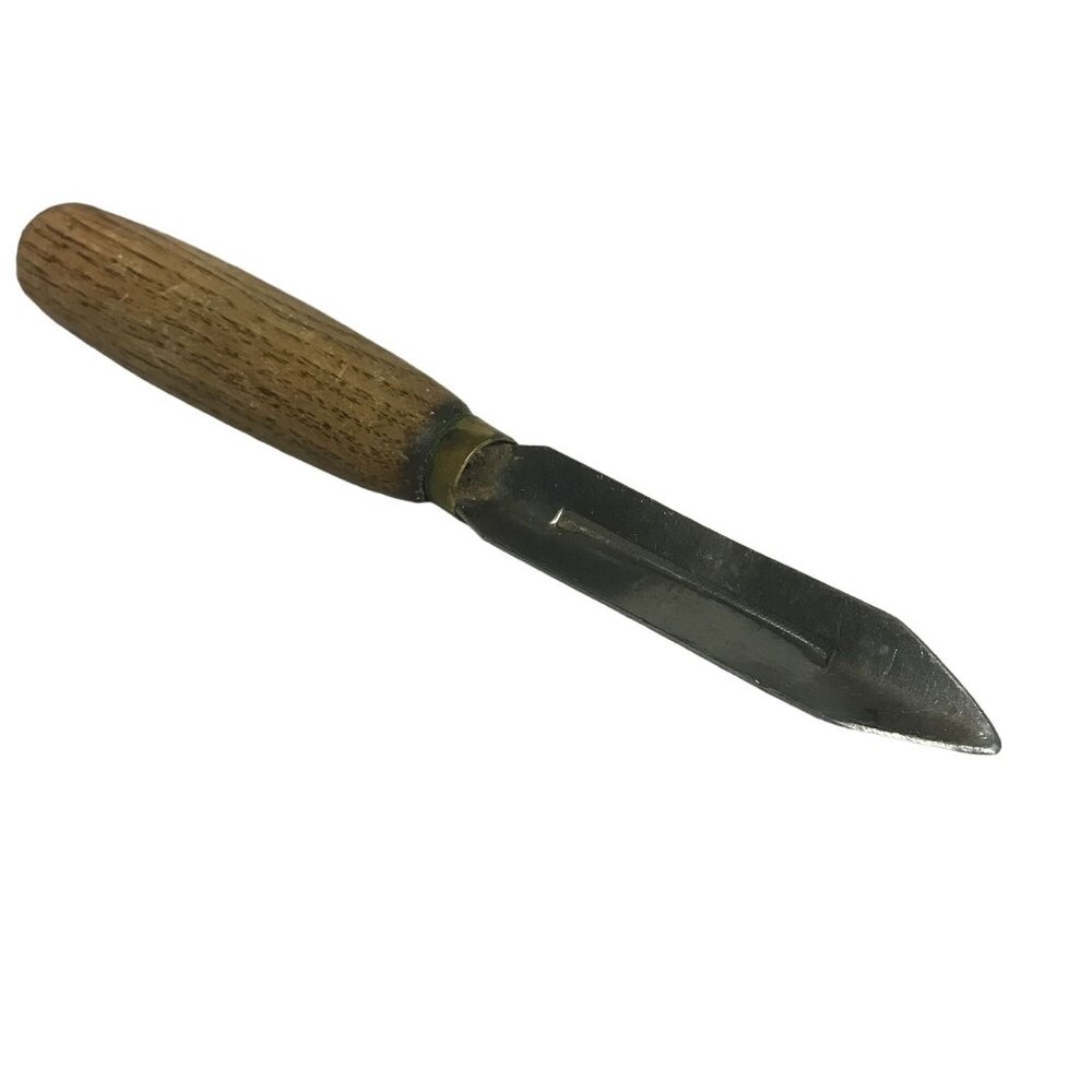 Vintage Stainless Steel Vegetable Peeler Wood Handle